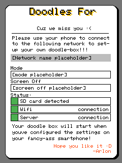 DoodlesForSaoirse — Screen 90626, a Adafruit GFX (color) interface for a 240×320 display