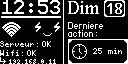 New UI — Screen 76664, a U8g2 interface for a 128×64 display