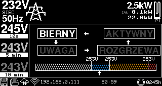 PV_Guard_1L — Screen 66950, a Adafruit GFX (color) interface for a 320×170 display