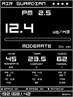 ST7789 — Screen 85887, a TFT_eSPI interface for a 240×320 display