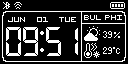 UI home — Dashboard Design, a Adafruit GFX (monochrome) interface for a 128×64 display